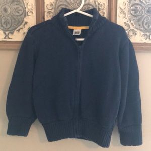 Little boys full-zip sweater cardigan